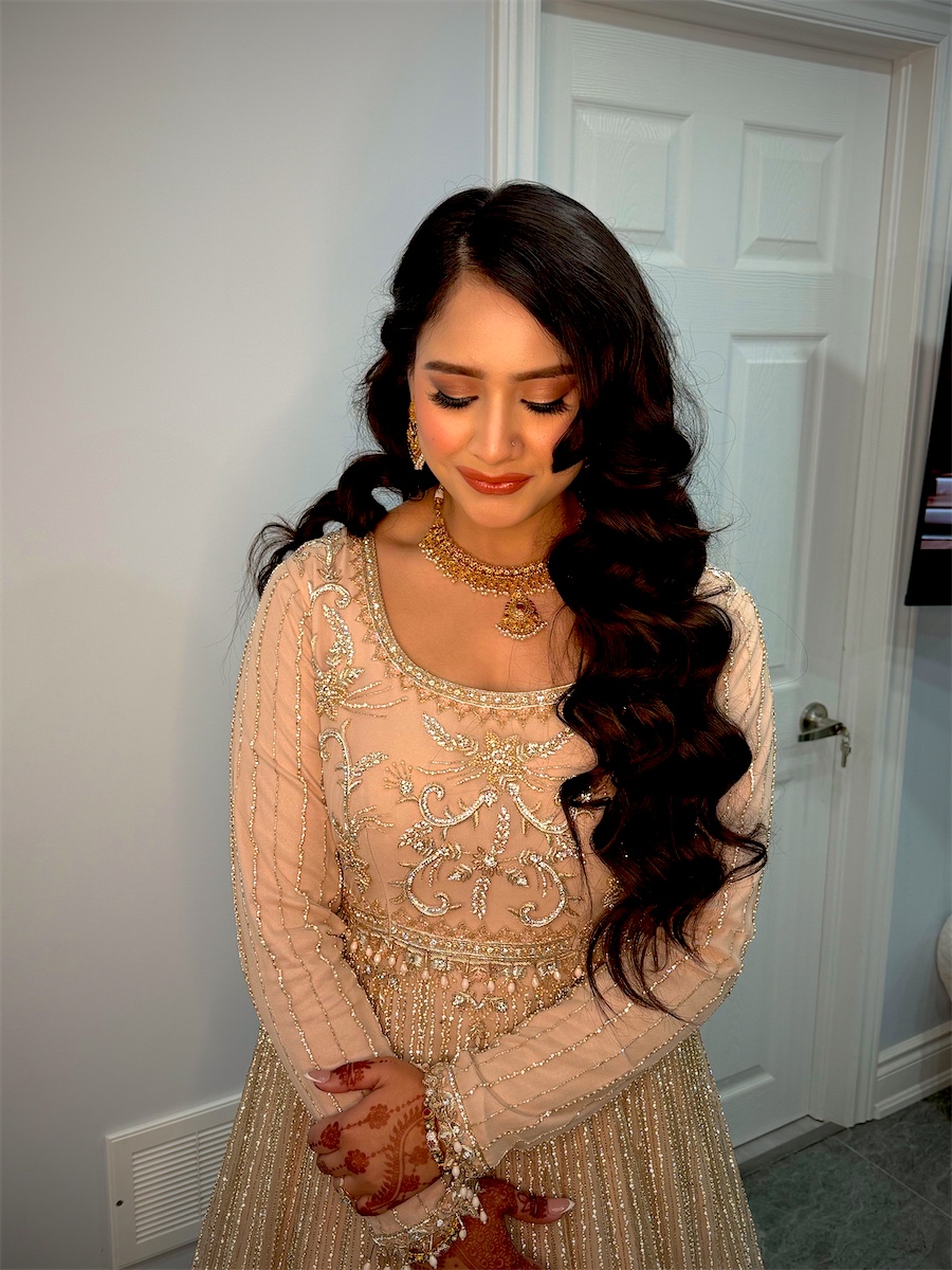 Bridal makeup look